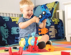 Outlet Learning Resources 1-2-3 Build It - Rocket, Train, Helicopter!