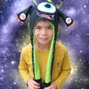 Best Buddy & Barney Alien Hat - Yes & No Answering Arms!