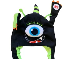 Best Buddy & Barney Alien Hat - Yes & No Answering Arms!