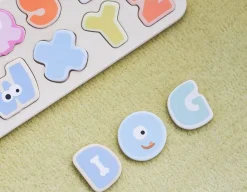 New Classic World Alphabet Puzzle - Natural Wood