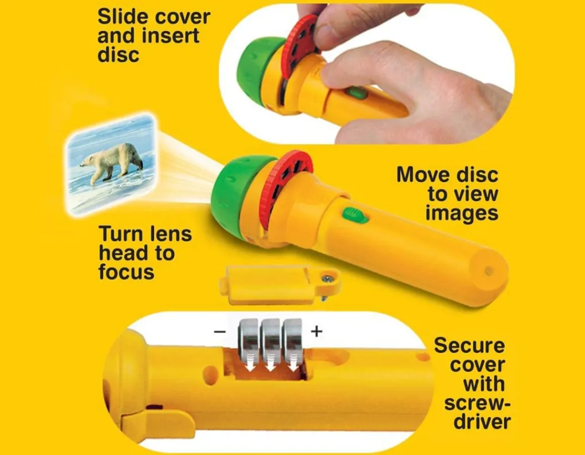 Clearance Brainstrom Toys Animal Torch and Projector