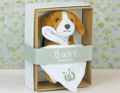 Living Nature Baby Beagle with Blanket - Gift Box