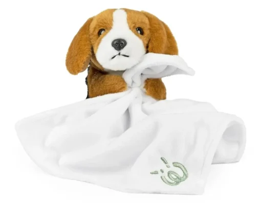 Living Nature Baby Beagle with Blanket - Gift Box