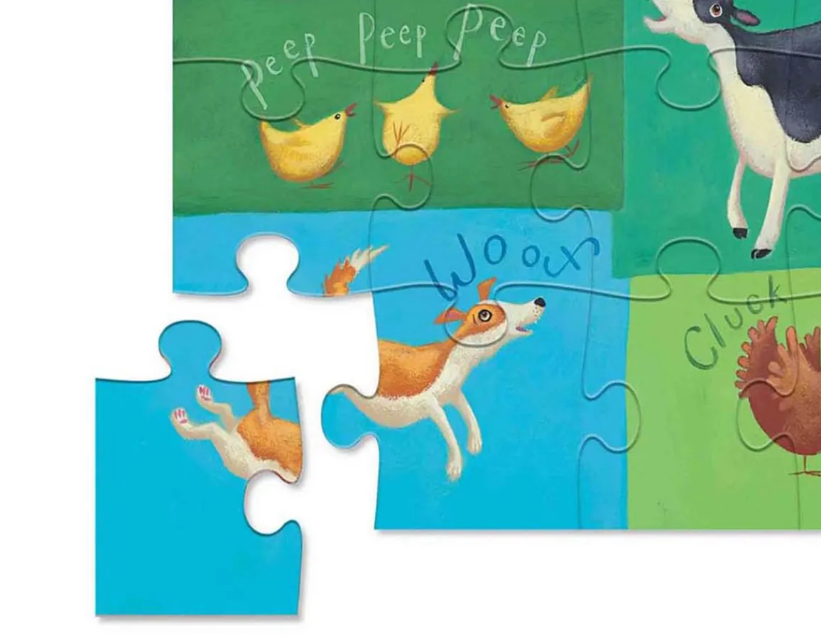 Clearance Crocodile Creek Barnyard Sounds - Floor Puzzle