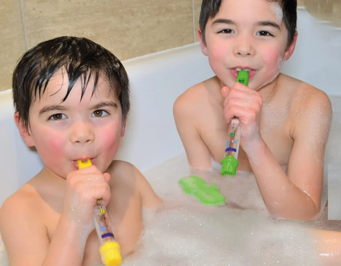 Clearance Buddy & Barney Bath Time Flutes - Musical Fun!
