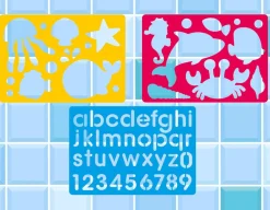 Hot Buddy & Barney Bath Time Stencil Art - Fun in the Tub!