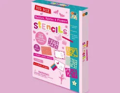 Best Buddy & Barney Big Box of Stencils - Fashion, Fairies, Flowers & Letters