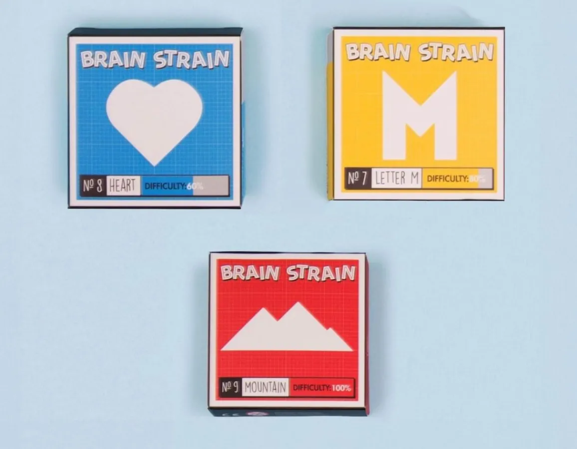 Best Fizz Creations Brain Strain - Mind Boggling IQ Puzzles