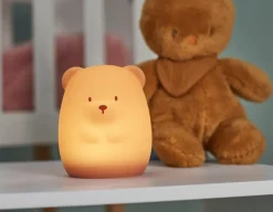 Hot Nattou Brown Bear Nightlight - Silicone