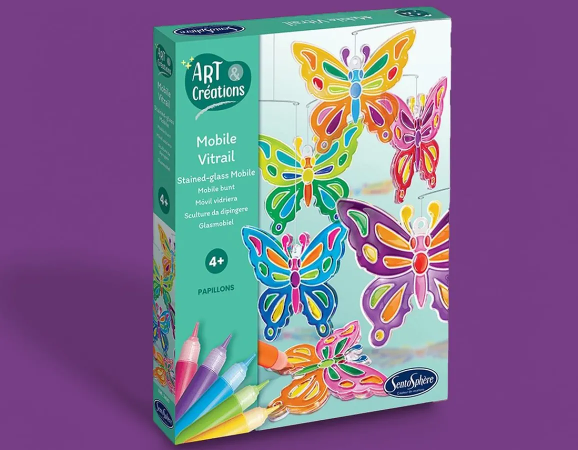 Hot SentoSphere Butterfly Stained-Glass Mobile - Make Your Own