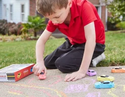 New Crocodile Creek Chalk Race Cars - Ready, Steady, Draw!