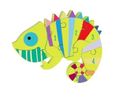 Orange Tree Toys Chameleon Wooden Number Puzzle