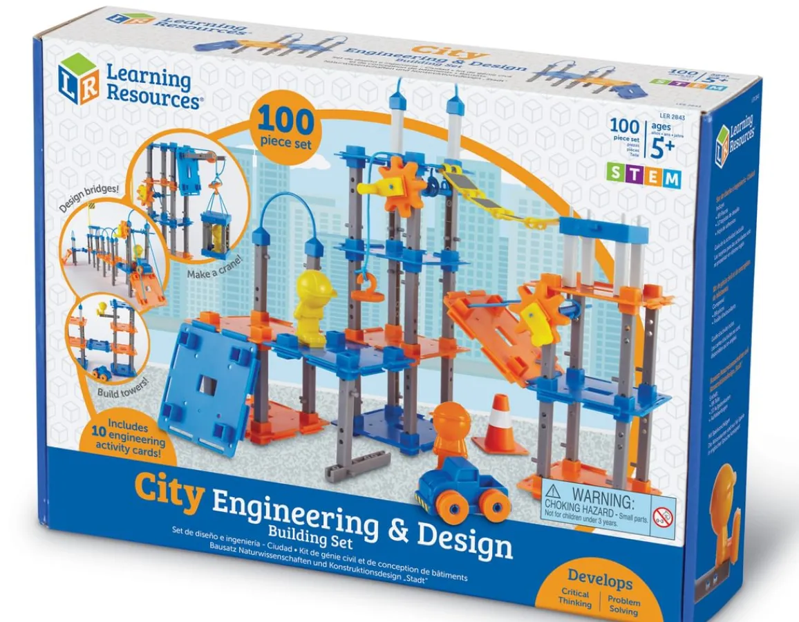 Clearance Learning Resources City Building Set - Cranes & Bridges