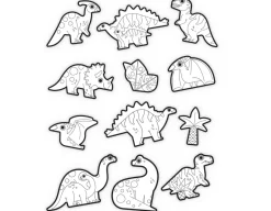 Outlet Crocodile Creek Dino Colouring Stickers - Set of 20 with 5 Crayons