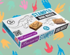 Online The Purple Cow Dino Stamper Set - 27 Wooden Stamps