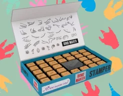 Online The Purple Cow Dino Stamper Set - 27 Wooden Stamps
