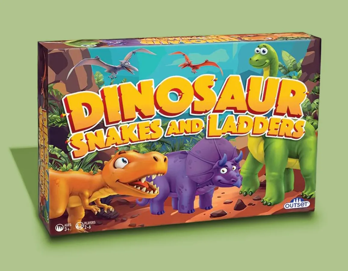 New Cheatwell Games Dinosaur Snakes and Ladders