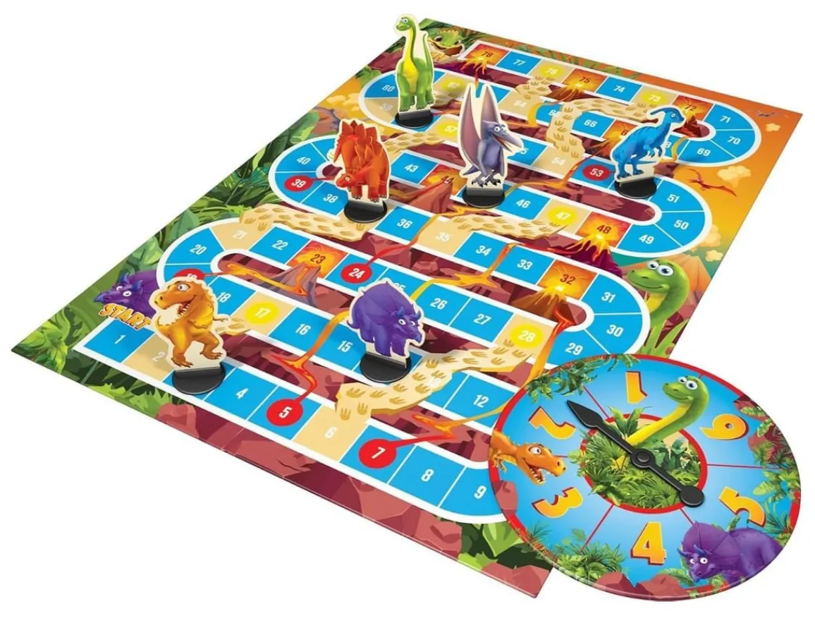 New Cheatwell Games Dinosaur Snakes and Ladders
