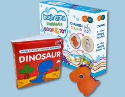 Discount Buddy & Barney Dinosaur Squirter & Bath Book - Changes Colour!