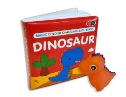 Discount Buddy & Barney Dinosaur Squirter & Bath Book - Changes Colour!