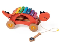 Clearance Classic World Dinosaur Xylophone - Wooden Pull Along