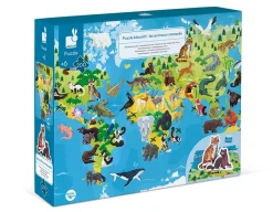 Best Janod Endangered Animals - 200-Piece Puzzle