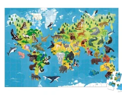 Best Janod Endangered Animals - 200-Piece Puzzle
