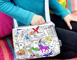 New Eat Sleep Doodle Fairytales Crossbody Bag - Doodle Your Own!