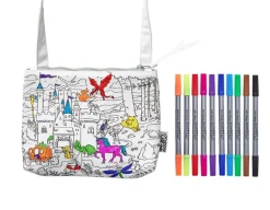 New Eat Sleep Doodle Fairytales Crossbody Bag - Doodle Your Own!