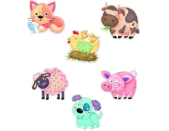 Hot Snapmedia Farm Friends Puzzly-Do - 6 Animal Jigsaws