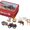 Clearance Funtime Gifts Farm in a Tin - 12 Mini Animals with Tractor