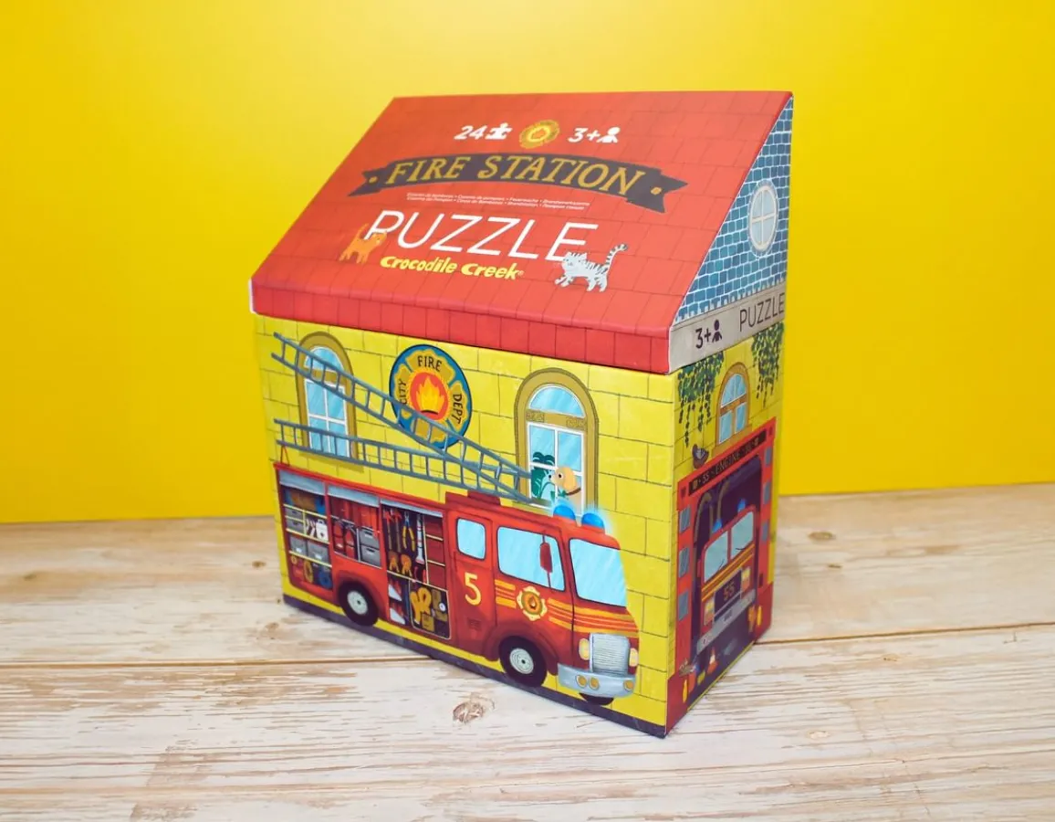 Crocodile Creek Fire Station Puzzle - 24 Chunky Pieces
