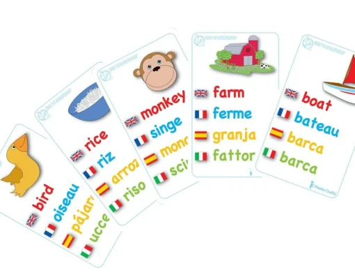 New Fiesta Crafts Fish 'n' Spell Game - In Four Languages!