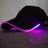 Clearance Illuminated Apparel Flashing LED Baseball Cap - Electric Pink