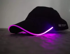 Clearance Illuminated Apparel Flashing LED Baseball Cap - Electric Pink