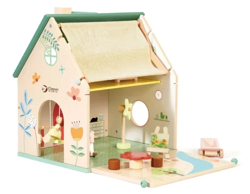 Clearance Classic World Flower Cottage - Lovely Doll House