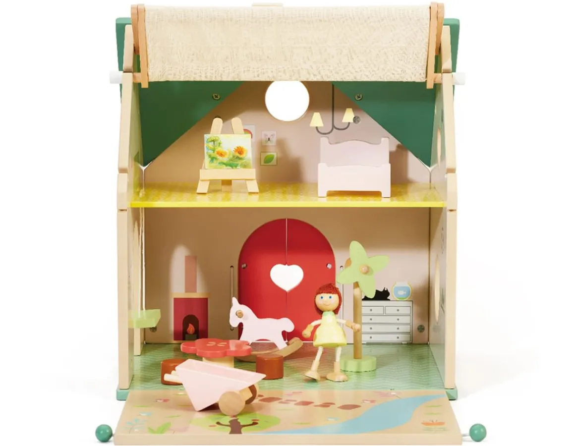Clearance Classic World Flower Cottage - Lovely Doll House