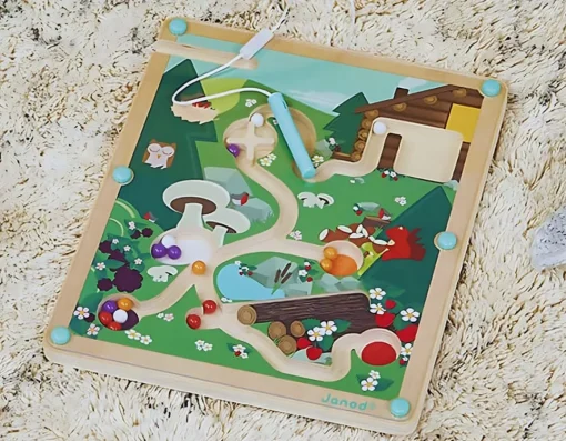 Clearance Janod Forest Magnetic Maze - FSC Wood