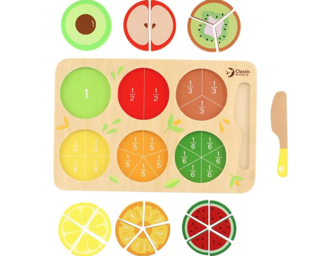 Outlet Classic World Fruity Fractions - Wooden Set