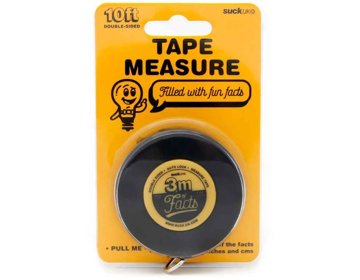 Online Suck UK Fun Tape Measure - Filled with Silly Facts