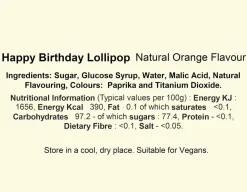 New The Original Candy Co. Happy Birthday Lollipop - Hip Hip Hooray!