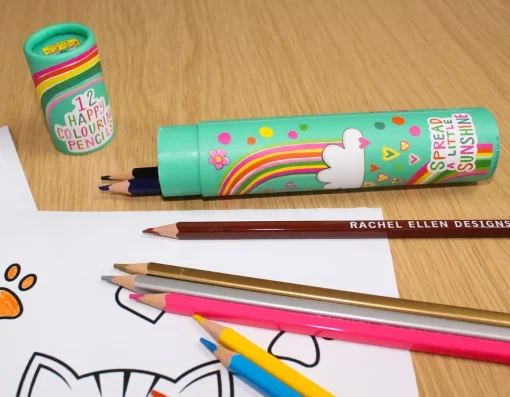 Rachel Ellen Happy Colouring Pencils - Set of 12