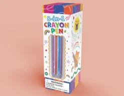 New Wonderbox 8-in-1 Crayon Pen - Retractable Colours