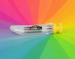 Clearance Wonderbox 8-in-1 Neon Gel Pen - Retractable Colours