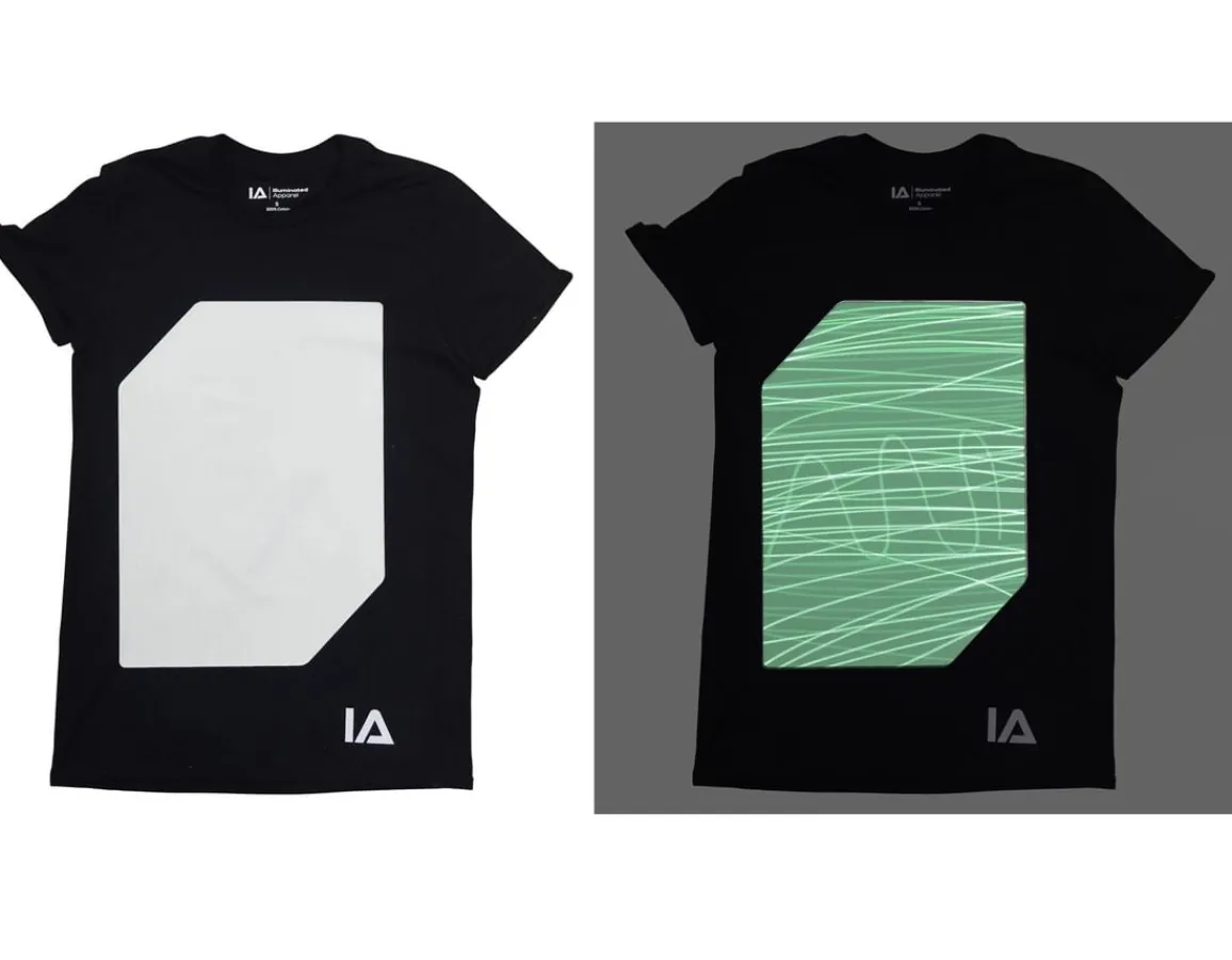 Best Illuminated Apparel Interactive Glow T-Shirt - Black age 7-8