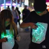 Outlet Illuminated Apparel Interactive Glow T-Shirt - Black age 9-11
