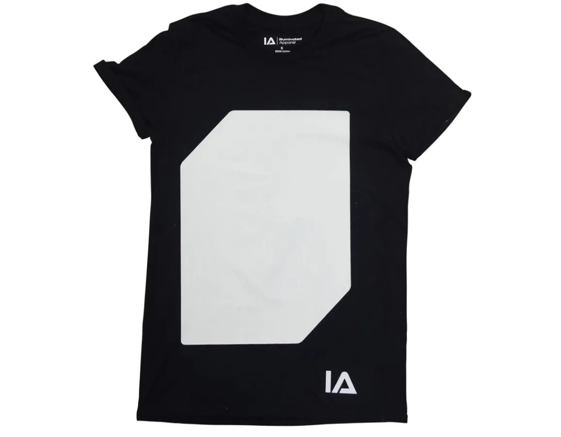 Outlet Illuminated Apparel Interactive Glow T-Shirt - Black age 9-11