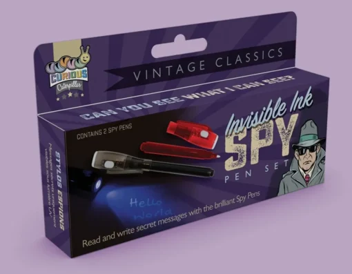 New Funtime Gifts Invisible Ink Spy Pen Set