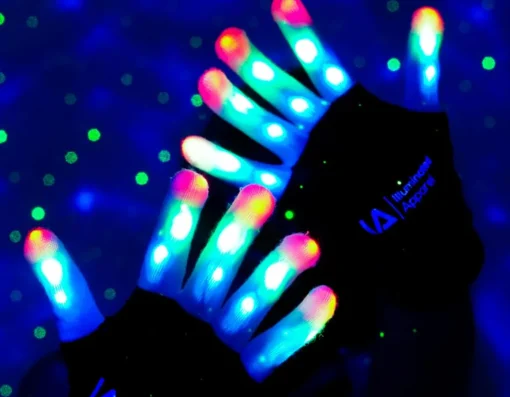 Clearance Illuminated Apparel LED Light Up Gloves - Age 8-13 Years