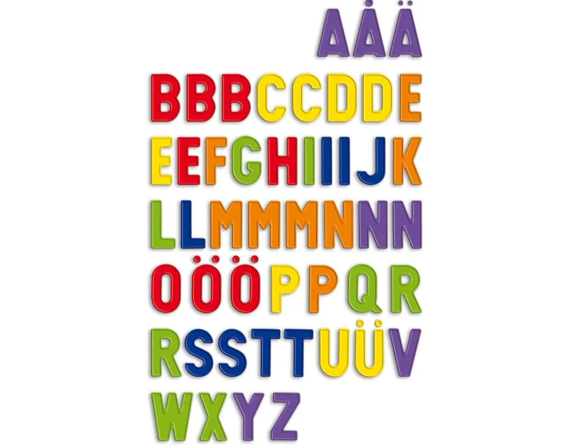 Quercetti Magnetic Capital Letters - Stick & Spell